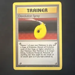 Pokemon Vintage Non-Holo Rare Devolution Spray 072/102 Base Set WotC 1999 - Image 1