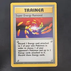 Pokemon Vintage Non-Holo Rare Super Energy Removal 79/102 Base Set WotC 1999 - Image 1