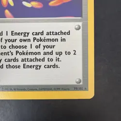 Pokemon Vintage Non-Holo Rare Super Energy Removal 79/102 Base Set WotC 1999 - Image 4