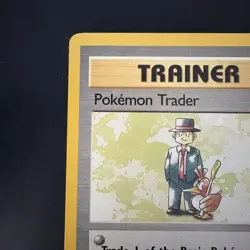 Pokemon Vintage Non-Holo Rare Pokemon Trader 77/102 Base set Trainer WotC 1999 - Image 3