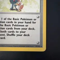 Pokemon Vintage Non-Holo Rare Pokemon Trader 77/102 Base set Trainer WotC 1999 - Image 4