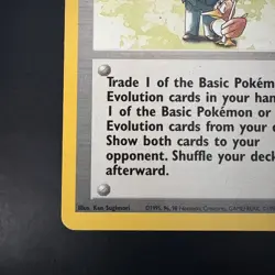 Pokemon Vintage Non-Holo Rare Pokemon Trader 77/102 Base set Trainer WotC 1999 - Image 5