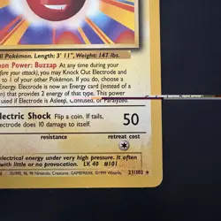 Pokemon Vintage Non-holo Rare Electrode Base Set 1999 21/102 - Image 4