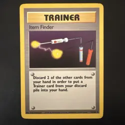 Pokemon Vintage Non-Holo Rare Item Finder 74/102 Base Set WotC 1999 - Image 1