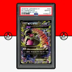 Pokemon PSA 10 M Tyranitar EX 043/081 1st Ed XY7 Bandit Ring Mega Japanese - Image 1