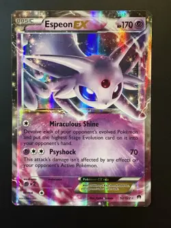 Pokemon TCG Espeon EX Holo XY Breakpoint 52/122 - Image 1