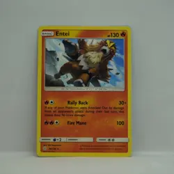 pokemon tcg entei 2019 cosmic eclipse 28/236 rare regular nm free shipping - Image 1