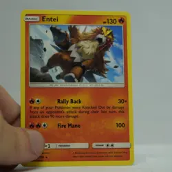 pokemon tcg entei 2019 cosmic eclipse 28/236 rare regular nm free shipping - Image 2