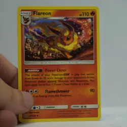 Pokemon TCG Flareon Cosmic Eclipse 25/236 2019 Rare Regular NM Free Shipping - Image 2