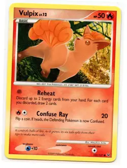 Pokemon TCG Vulpix 102/127 Platinum Normal MP - Image 1