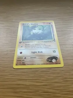 Pokemon Brock’s Mankey 67/132 Gym Heroes 1st Edition - NM - Image 2