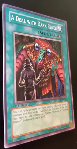 Yu-Gi-Oh! A Deal with Dark Ruler DCR-030 Dark Crisis 1st Edition NM - Image 2