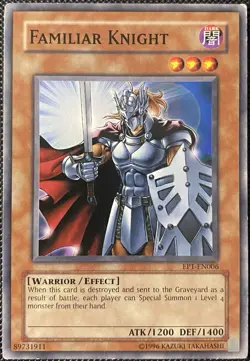 Familiar Knight EP1-EN006 Yu-Gi-Oh! Movie Exclusive Pack Limited - Yugioh Card - Image 1