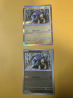 BOTH Raikou 048/132 Me01: Mega Evolution Holo AND Reverse Holo Cards - Image 1