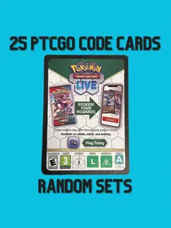 25x Pokemon PTCGO Code Card sent via eBay Message (Random Sets) - Image 1