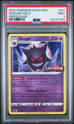 Pokemon Card PSA 9 Gengar SWSH241 Sword & Shield Promo Holo Lost Origin 2022 - Image 1