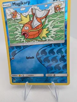 Magikarp 15/68 Reverse Holo Common Hidden Fates Sun & Moon Pokemon Card LP - Image 3
