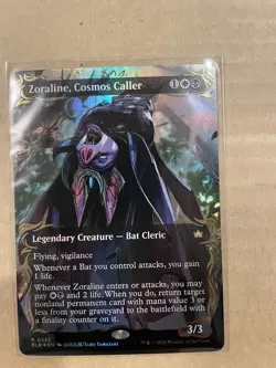 2024 Magic The Gathering Zoraline,Cosmos Caller Gold Trim Foil Card - Image 1