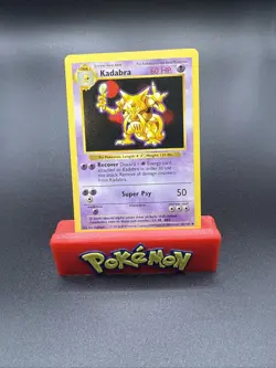 Kadabra 32/102 Shadowless Base Set - NM Vintage Pokemon Card 1999 WOTC - Image 1
