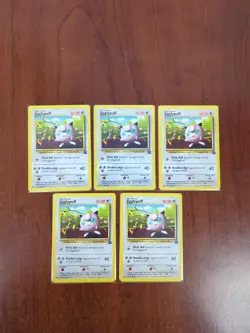 5 Card Lot Pokemon Jigglypuff 7 WoTC Black Star Promo NM - Image 1