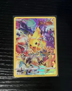 Pokemon Pikachu TCG Full Art Secret Rare Holo Card Crown Zenith 160/159 - Image 1