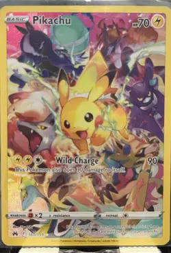 Pokemon Pikachu TCG Full Art Secret Rare Holo Card Crown Zenith 160/159 - Image 2