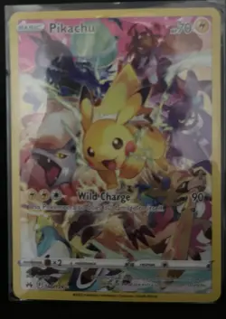 Pokemon Pikachu TCG Full Art Secret Rare Holo Card Crown Zenith 160/159 - Image 3