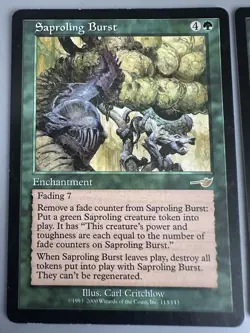Saproling Burst 113/143 (2X CARD) - MTG Magic The Gathering Nemesis - LP/NM - Image 3
