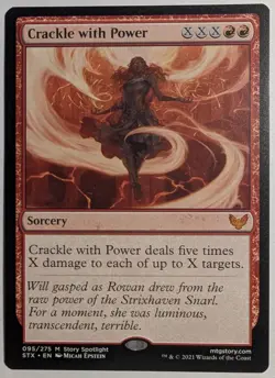Crackle with Power x1 Strixhaven School of Mages Magic the Gathering MTG LP/NM - Image 1
