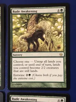 Rude Awakening X4 Fifth Dawn Ex Condition See Pics Front Back you - Image 4