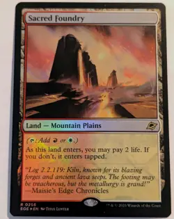 Sacred Foundry #256 (NM) Edge of Eternities EOE FOIL MTG Magic - Image 1