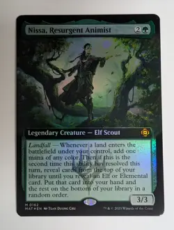 MTG - Nissa, Resurgent Animist - MAT - M - Ext Art Foil - LP - 162 - Image 1