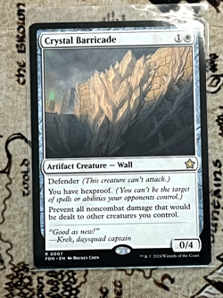 Crystal Barricade - Foundations - 7 - #Near Mint Magic the Gathering - Image 1