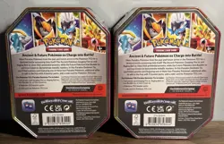 Pokemon TCG Paradox Destinies 2x Tins Iron Crown Ex /gouging Fire Ex New/Sealed - Image 2