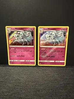 Alolan Ninetales 111/181 SM Team Up Reverse Holo And Holo Pair Pokemon TCG - Image 1