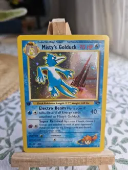 Pokemon TCG - Misty's Golduck 12/132 Gym Challenge 1st Edition Holo Rare NM - Image 1