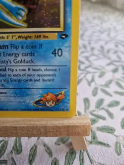 Pokemon TCG - Misty's Golduck 12/132 Gym Challenge 1st Edition Holo Rare NM - Image 4