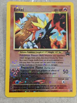 Pokemon TCG Entei #34 Black Star WOTC Movie Promo Reverse Holo 🔥🔥🔥 - Image 1
