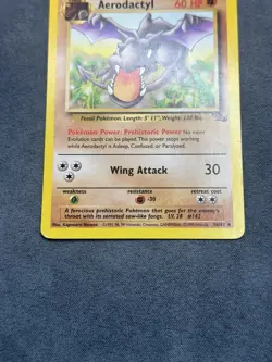 Pokemon TCG Aerodactyl 16/62 Fossil Set Rare Non Holo - Image 3