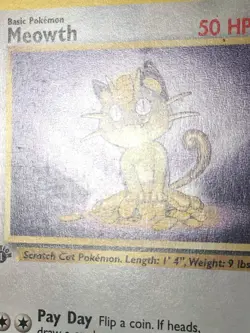 Pokemon TCG Meowth 56/64 Jungle 1st Edition Common Regular 1999 WOTC LP - Image 2