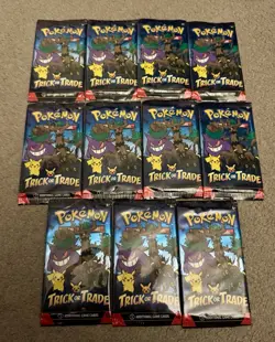 Pokemon Trick or Trade 2024 Booster Packs x11 - Image 1