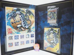 Yu-Gi-Oh! 25th Anniversary Ukiyoe Blue-Eyes White Dragon Stamp Set Japan Limited - Image 1