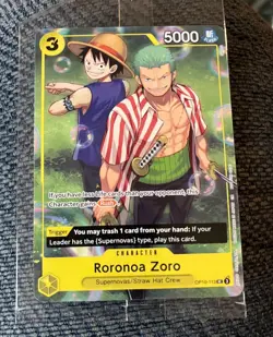 One Piece Card Game Promo Mint Roronoa Zoro OP-10-113 Sealed Learn Together Set - Image 1