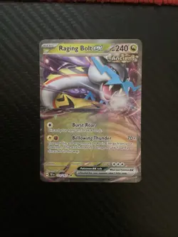 Raging Bolt ex 123/162 Temporal Forces Double Rare Holo Pokemon TCG Card NM - Image 1