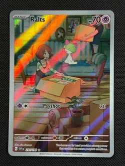 Pokemon Cards Ralts 211/198 Scarlet & Violet Illustration Rare NM - Image 1