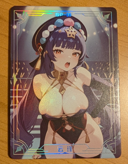Yun Jin Genshin Impact SP-35 Under Nightgown Goddess Story Anime Waifu Card - Image 1