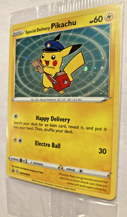 Special Delivery Pikachu SWSH074 Holo Promo Card SEALED - Image 3