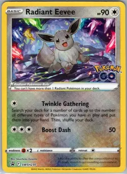 Radiant Eevee SWSH230 Promo SWSH: Sword & Shield Promo Cards NM - Image 1