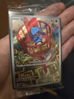 Riolu Full Art Promo Mega Evolution MEP 010 SEALED, NM Pokemon Card - Image 1