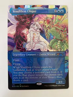Vendilion Clique *FOIL* EXT ART SECRET LAIR: Faerie, Faerie, Rad 2020 MT/NM MTG - Image 1
